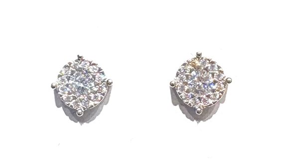 Ohrringe CP gioielli Dame 9K in Weißgold Cubic Zirconia 9K I.SETTING ZIRC CP UQ/N 1.10 B - 9K I.SETTING ZIRC CP UQ/N 1.10 B